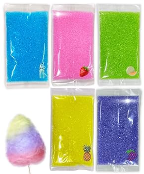 Amazon.co.jp: わたあめ ザラメ 綿菓子用 200g×5色 味付き